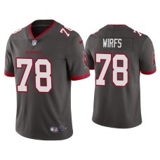 Men's Tampa Bay Buccaneers #78 Tristan Wirfs Pewter 2020 NFL Draft Vapor Limited Jersey