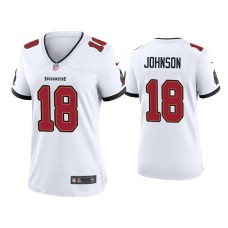 Women's Tampa Bay Buccaneers #18 Tyler Johnson White Game Jersey