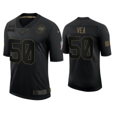 Men's Tampa Bay Buccaneers #50 Vita Vea Black 2020 Salute to Service Limited Jersey