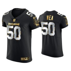 Men's Tampa Bay Buccaneers #50 Vita Vea Black Golden Edition Elite Jersey