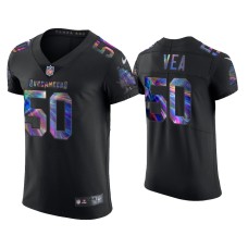 Men's Tampa Bay Buccaneers #50 Vita Vea Black Golden Edition Holographic Jersey