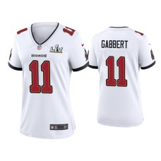 Women's Tampa Bay Buccaneers #11 Blaine Gabbert Super Bowl LV White Game Jersey