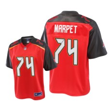 Men's Tampa Bay Buccaneers #74 Red Ali Marpet Pro Line Jersey