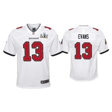 Youth Tampa Bay Buccaneers #13 Mike Evans Super Bowl LV White Game Jersey