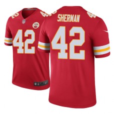 Men's Kansas City Chiefs #42 Anthony Sherman Red Nike legend color rush Jersey