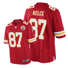 Men's Kansas City Chiefs #87 Red Travis Kelce Nike Game Jersey