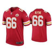 Men's Kansas City Chiefs #66 Color Rush Legend Austin Blythe Red Jersey