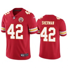 Men's Kansas City Chiefs #42 Nike Anthony Sherman Red Color Rush Limited Jersey