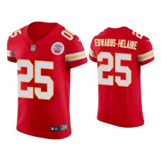 Men's Kansas City Chiefs #25 Clyde Edwards-Helaire Red Vapor Elite Jersey