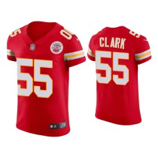 Men's Kansas City Chiefs #55 Frank Clark Red Vapor Elite Jersey