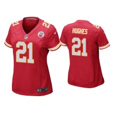 Women's Kansas City Chiefs #21 Mike Hughes Red Game Jersey