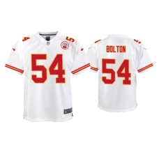 Youth Kansas City Chiefs #54 Nick Bolton White Game Jersey