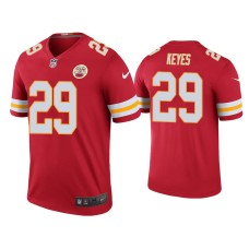 Men's Kansas City Chiefs #29 Color Rush Legend Thakarius Keyes Red Jersey