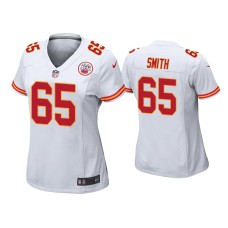 Women's Kansas City Chiefs #65 Trey Smith White Game Jersey