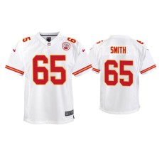 Youth Kansas City Chiefs #65 Trey Smith White Game Jersey