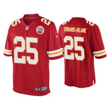 Men's Kansas City Chiefs #25 Clyde Edwards-Helaire Red 2020 NFL Draft Game Jersey