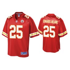 Men's Kansas City Chiefs #25 Clyde Edwards-Helaire Red Pro Line Jersey