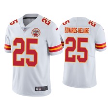 Men's Kansas City Chiefs #25 Clyde Edwards-Helaire White 2020 NFL Draft Vapor Limited Jersey