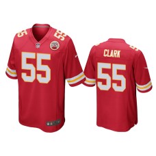 Men's Kansas City Chiefs #55 Frank Clark Red Game Jersey