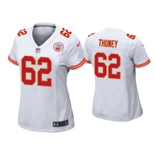 Women's Kansas City Chiefs #62 Joe Thuney White Game Jersey