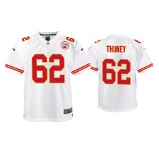 Youth Kansas City Chiefs #62 Joe Thuney White Game Jersey