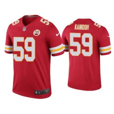 Men's Kansas City Chiefs #59 Color Rush Legend Joshua Kaindoh Red Jersey