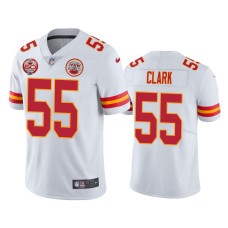 Men's Kansas City Chiefs #55 60th Season Frank Clark White Limited Jersey