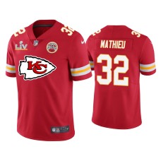 Men's Kansas City Chiefs #32 Tyrann Mathieu Super Bowl LV Red Team Logo Jersey