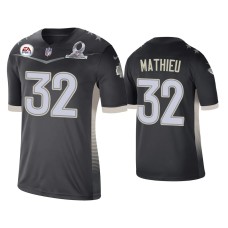 Men's Kansas City Chiefs #32 Tyrann Mathieu 2021 AFC Pro Bowl Game Anthracite Jersey