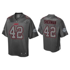 Men's Kansas City Chiefs #42 Anthony Sherman Static Fashion Heather Charcoal Jersey