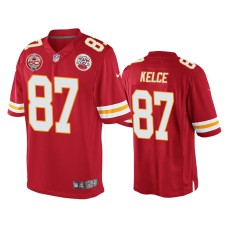 Men's Kansas City Chiefs #87 Travis Kelce Red 60th Season Game Jersey