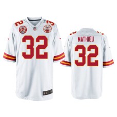 Men's Kansas City Chiefs #32 Tyrann Mathieu White 60th Season Game Jersey