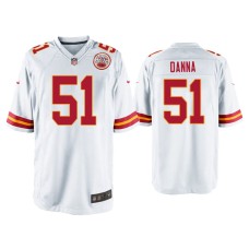 Men's Kansas City Chiefs #51 Michael Danna White Game Jersey