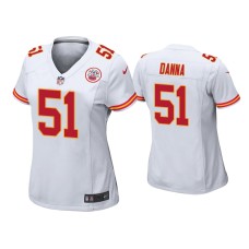 Women's Kansas City Chiefs #51 Michael Danna White Game Jersey