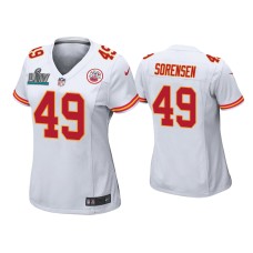 Women's Kansas City Chiefs #49 Daniel Sorensen Super Bowl LIV White Game Jersey