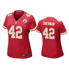 Women's Kansas City Chiefs #42 Red Anthony Sherman Nike Game Jersey