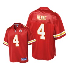 Youth Kansas City Chiefs #4 Red Chad Henne Pro Line Jersey