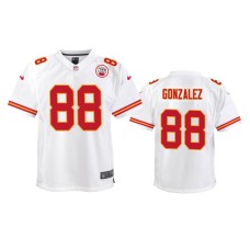 Youth Kansas City Chiefs #88 White Tony Gonzalez Nike Game Jersey