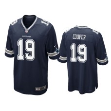 Men's Dallas Cowboys #19 Navy Amari Cooper Nike Game Jersey