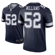 Men's Dallas Cowboys #52 Connor Williams Navy Nike legend color rush Jersey