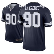 Men's Dallas Cowboys #90 Demarcus Lawrence Navy Nike legend color rush Jersey