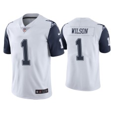 Men's Dallas Cowboys #1 Color Rush Limited Cedrick Wilson White Jersey