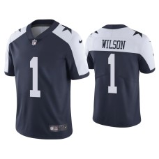 Men's Dallas Cowboys #1 Cedrick Wilson Vapor Limited Navy Jersey