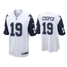 Men's Dallas Cowboys #19 Amari Cooper White Alternate Game Jersey