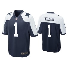 Men's Dallas Cowboys #1 Cedrick Wilson Navy Alternate Game Jersey