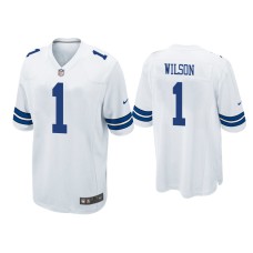 Men's Dallas Cowboys #1 Cedrick Wilson White Game Jersey