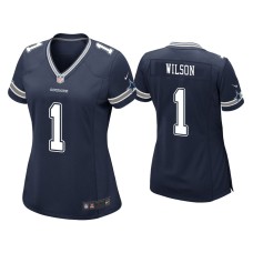 Women's Dallas Cowboys #1 Cedrick Wilson Navy Game Jersey