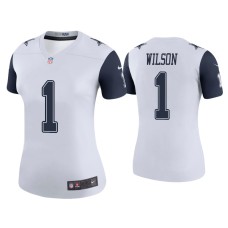 Women's Dallas Cowboys #1 Color Rush Legend Cedrick Wilson White Jersey