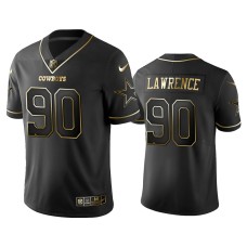 Men's Dallas Cowboys #90 2019 Golden Edition Vapor Untouchable Limited Demarcus Lawrence Black Jersey