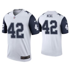 Men's Dallas Cowboys #42 Color Rush Legend Keanu Neal White Jersey